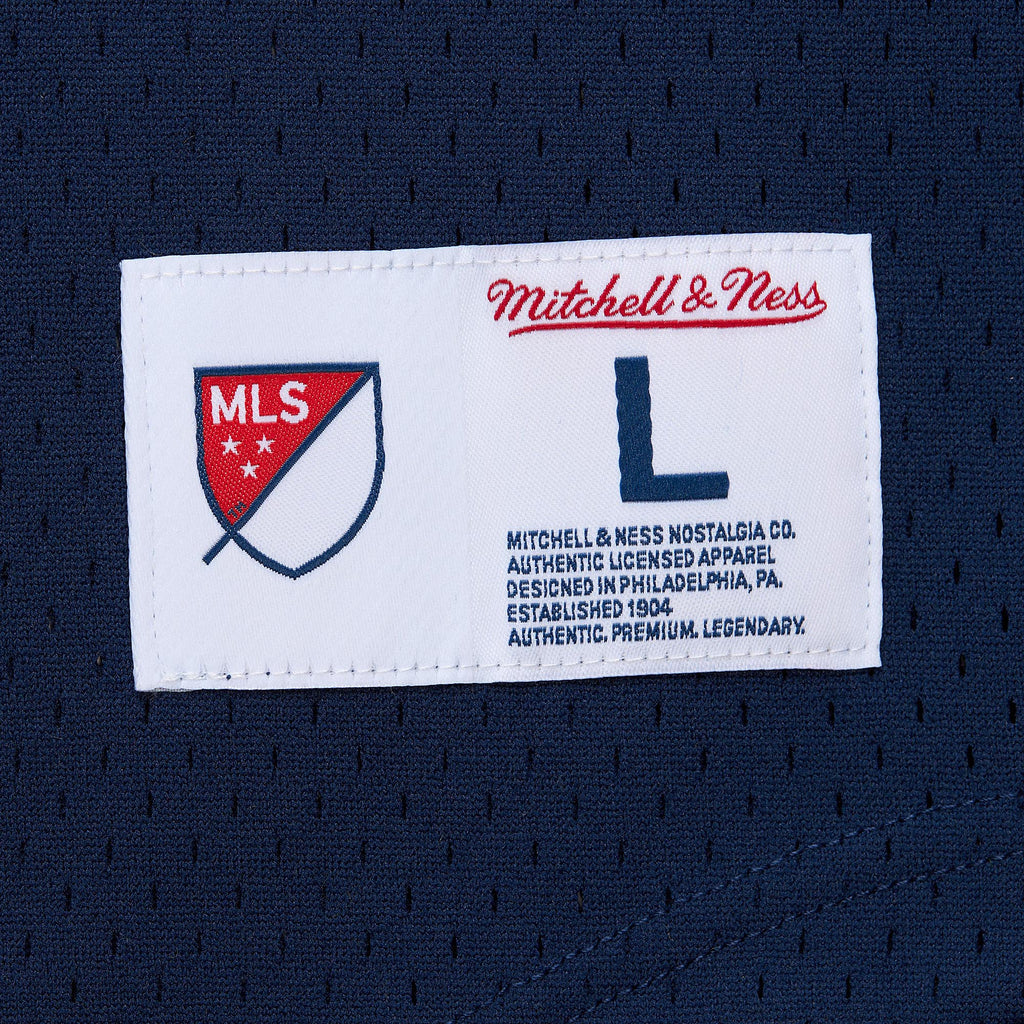 Mitchell and Ness LA Galaxy Mesh V-Neck Jersey - TMVN7401-LAGYYPPPNAV-MITCHELL & NESS by Mitchell & Ness | Available at Niky's Sports