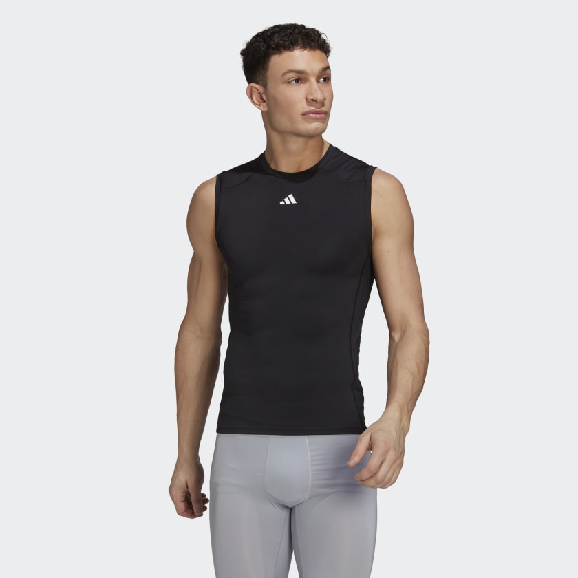 adidas TECHFIT TRAINING MEN'S SLEEVELESS TEE - HK2338-ADIDAS by adidas | Available at Niky's Sports