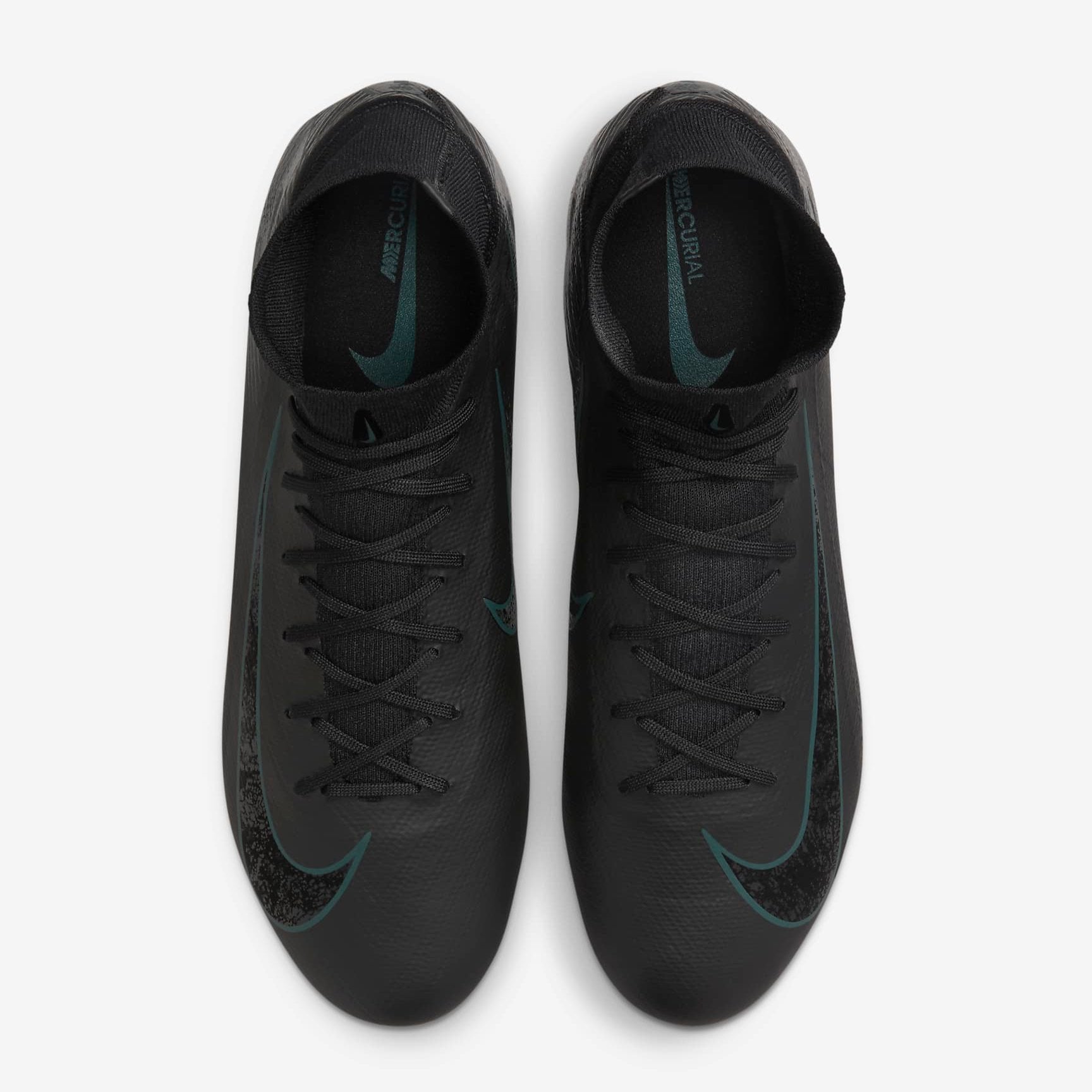 Nike Mercurial Superfly 10 Pro FG High-Top Soccer Cleats Black/Deep Jungle - HF9433-002-NIKE by Nike | Available at Niky's Sports