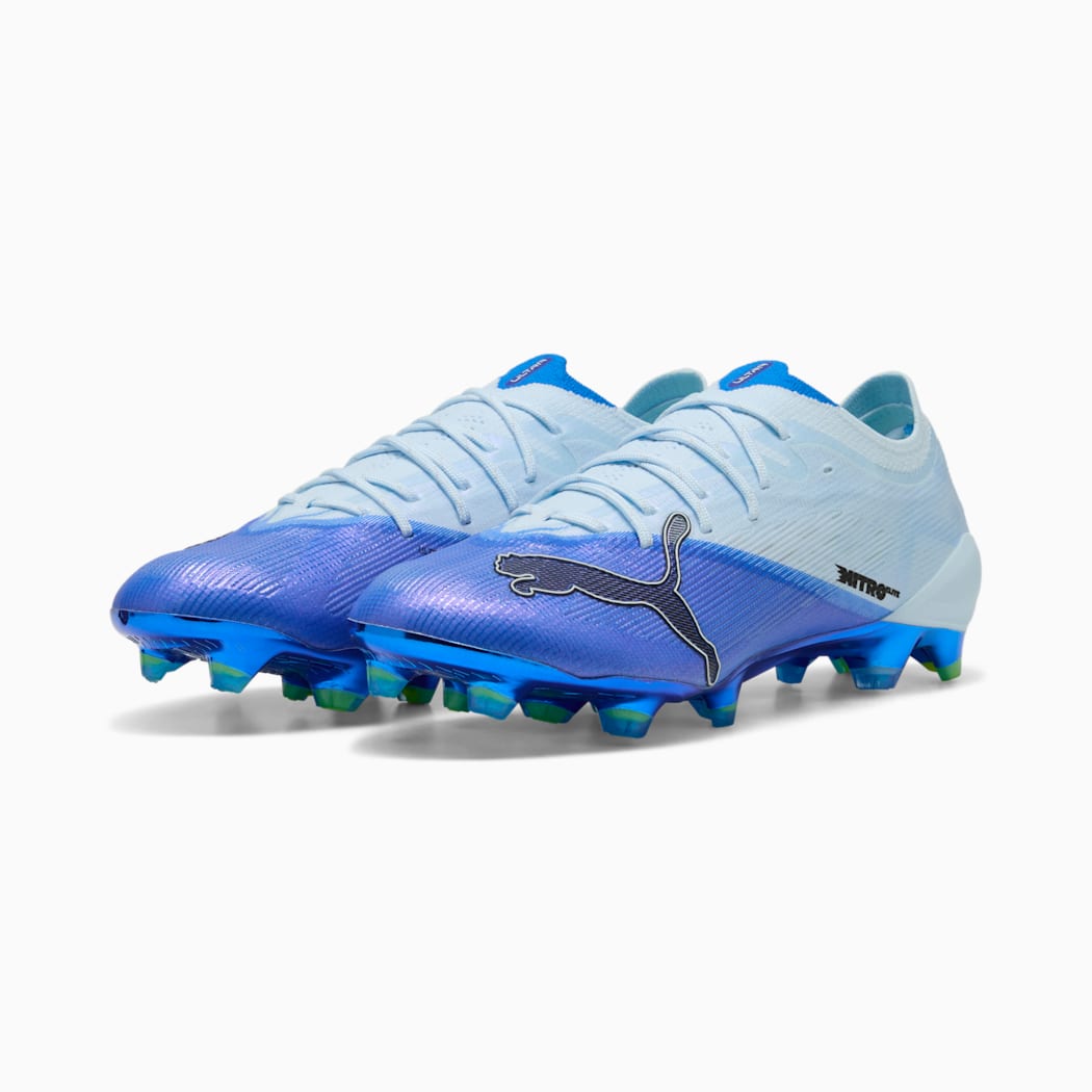 PUMA ULTRA NITRO 7 ULTIMATE FG in Ultra Blue / Icy Blue / black / Lime Squeeze – product view