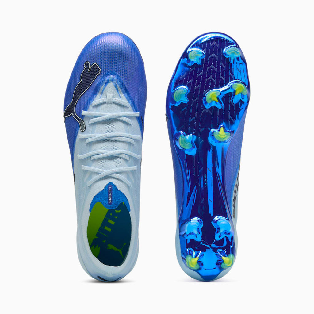 PUMA ULTRA NITRO 7 ULTIMATE FG in Ultra Blue / Icy Blue / black / Lime Squeeze – alternate side view
