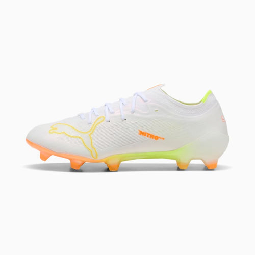 PUMA ULTRA NITRO™ 7 ULTIMATE WHITE Firm Ground Soccer Cleats - 109381-01 by Puma | Available at Niky's Sports