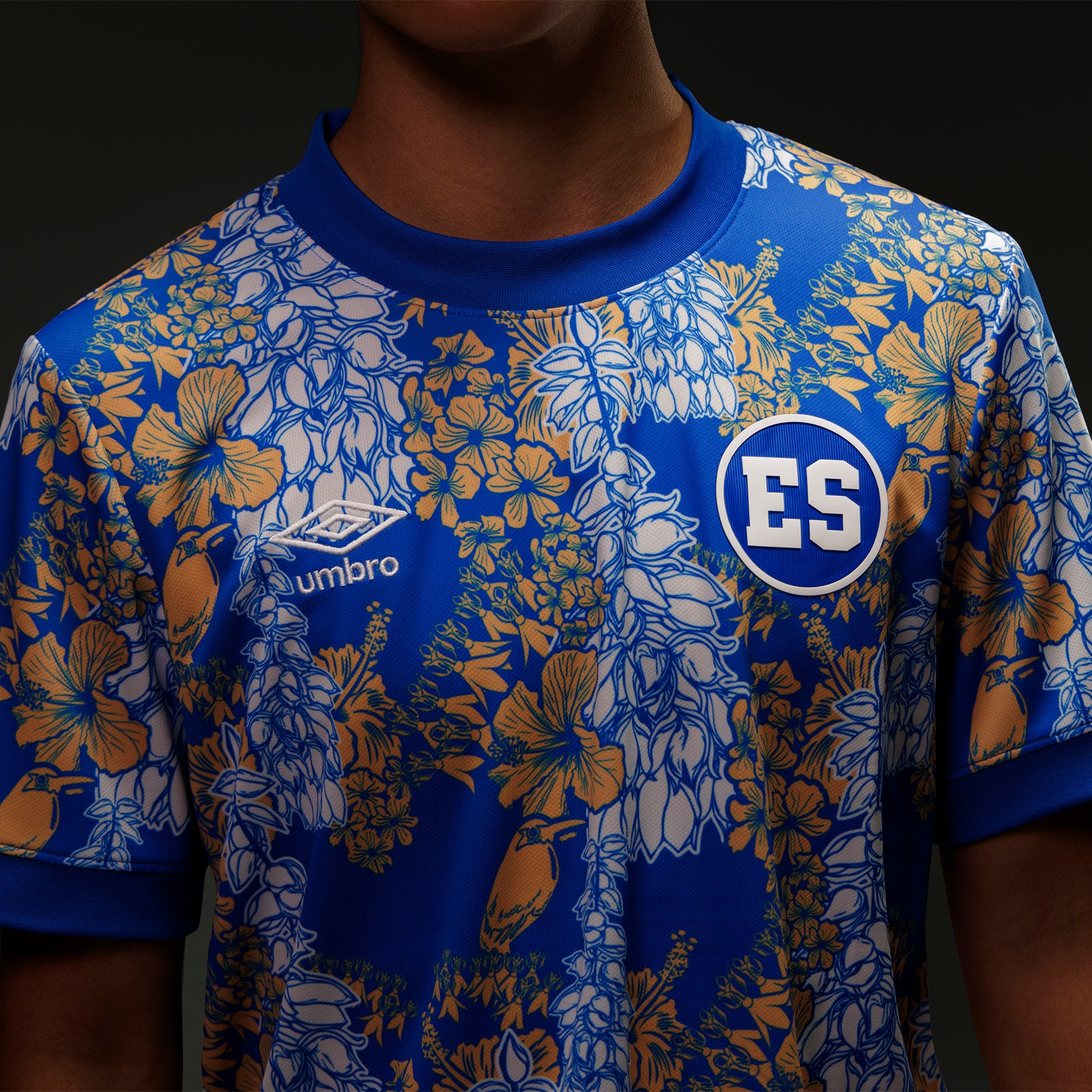 Umbro El Salvador Pre-Match Jersey 2025 Men's - UUM1ESAJ525112-TMC-UMBRO by Umbro | Available at Niky's Sports