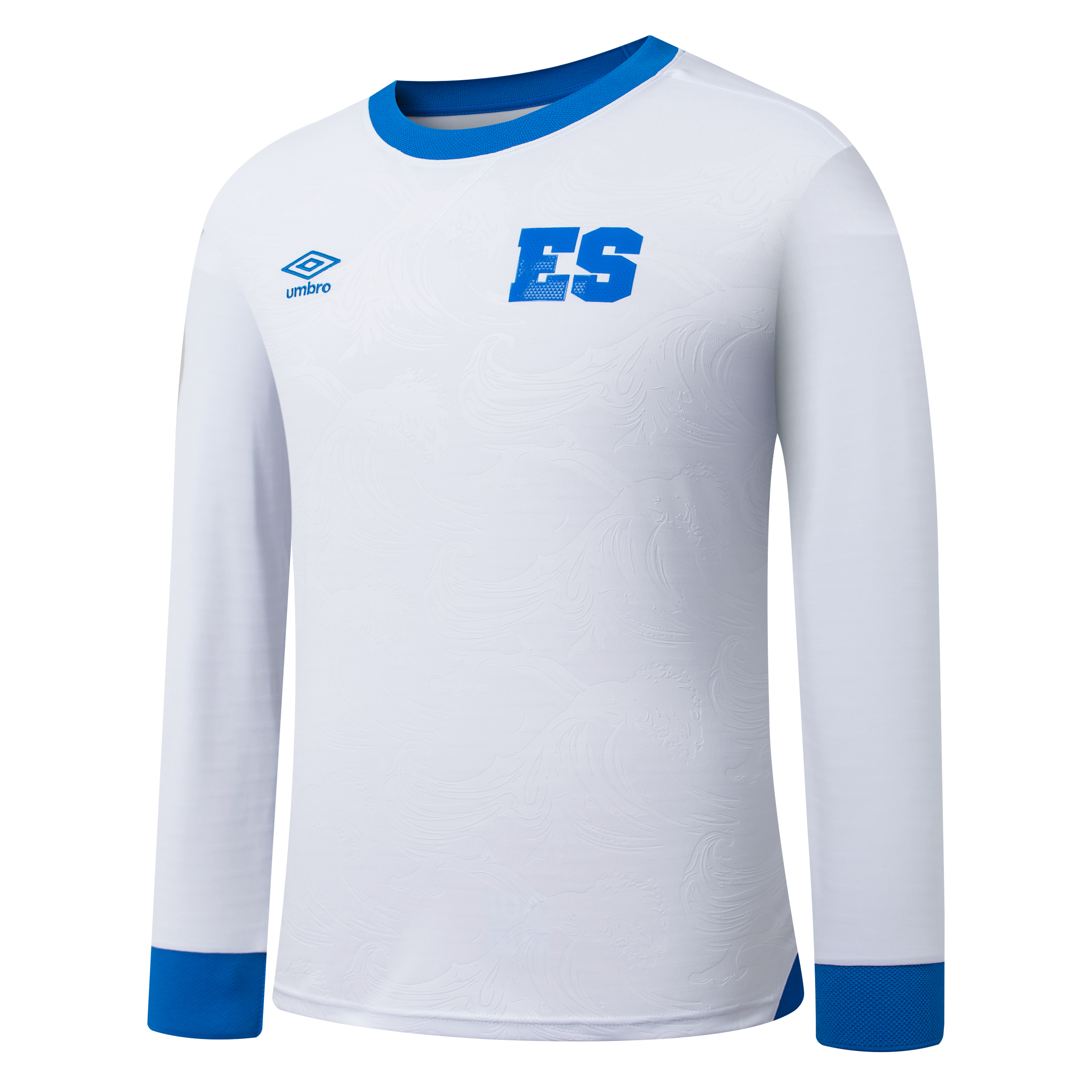Umbro El Salvador Away Long Sleeve Jersey 25/26 - UUM1ESAL525102-U10-UMBRO by Umbro | Available at Niky's Sports