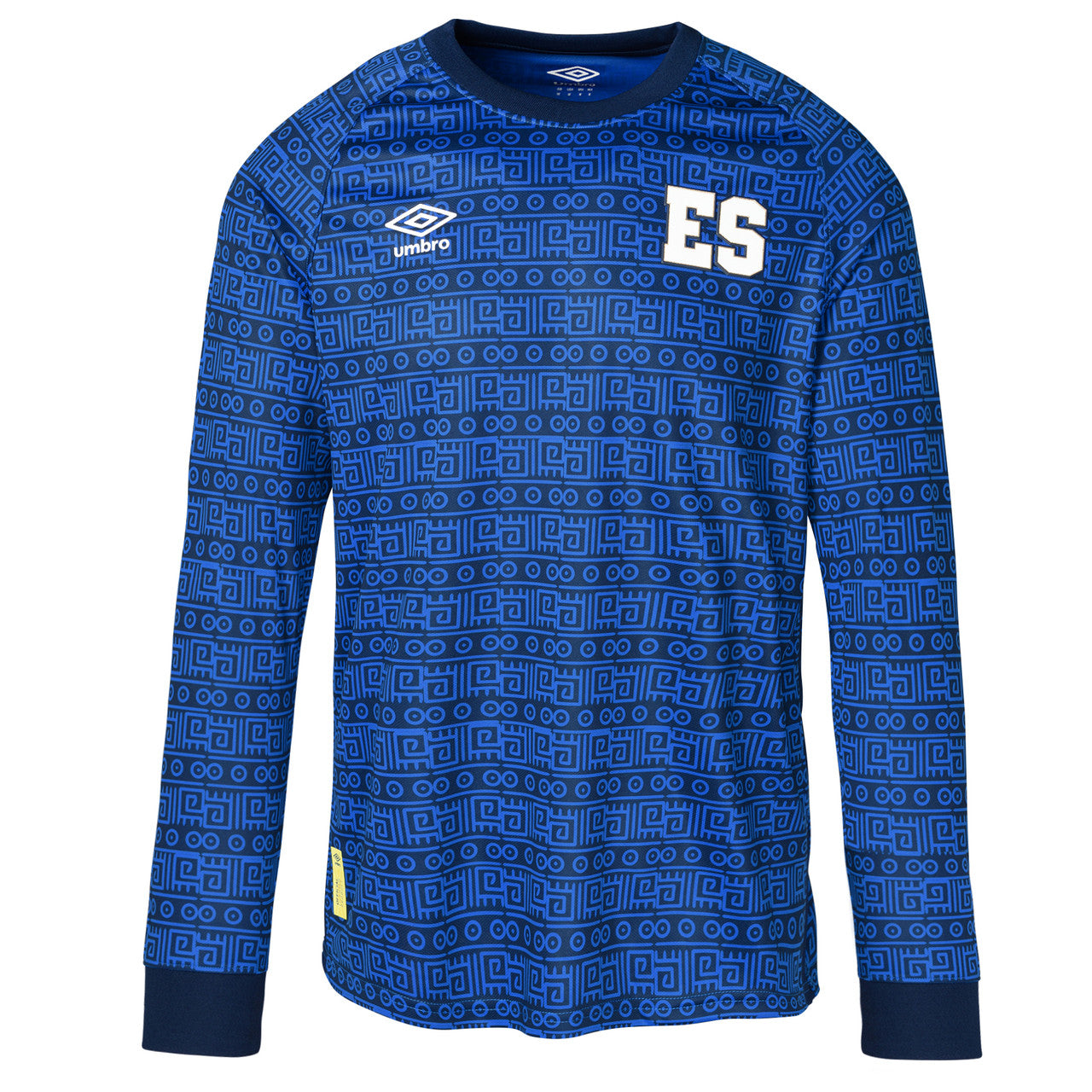 Umbro El Salvador Long Sleeve Training Jersey Men's - UUM1ESJS52203B-TMC-UMBRO by Umbro | Available at Niky's Sports