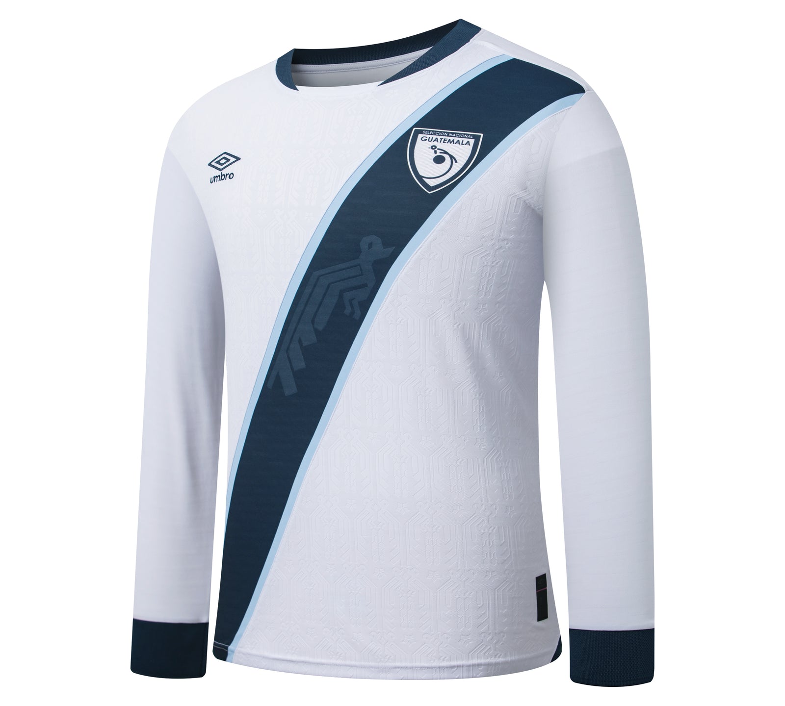 Umbro Guatemala Men's Long Sleeve Home Jersey 25/26 - UUM1GUAL525101-U10-UMBRO by Umbro | Available at Niky's Sports