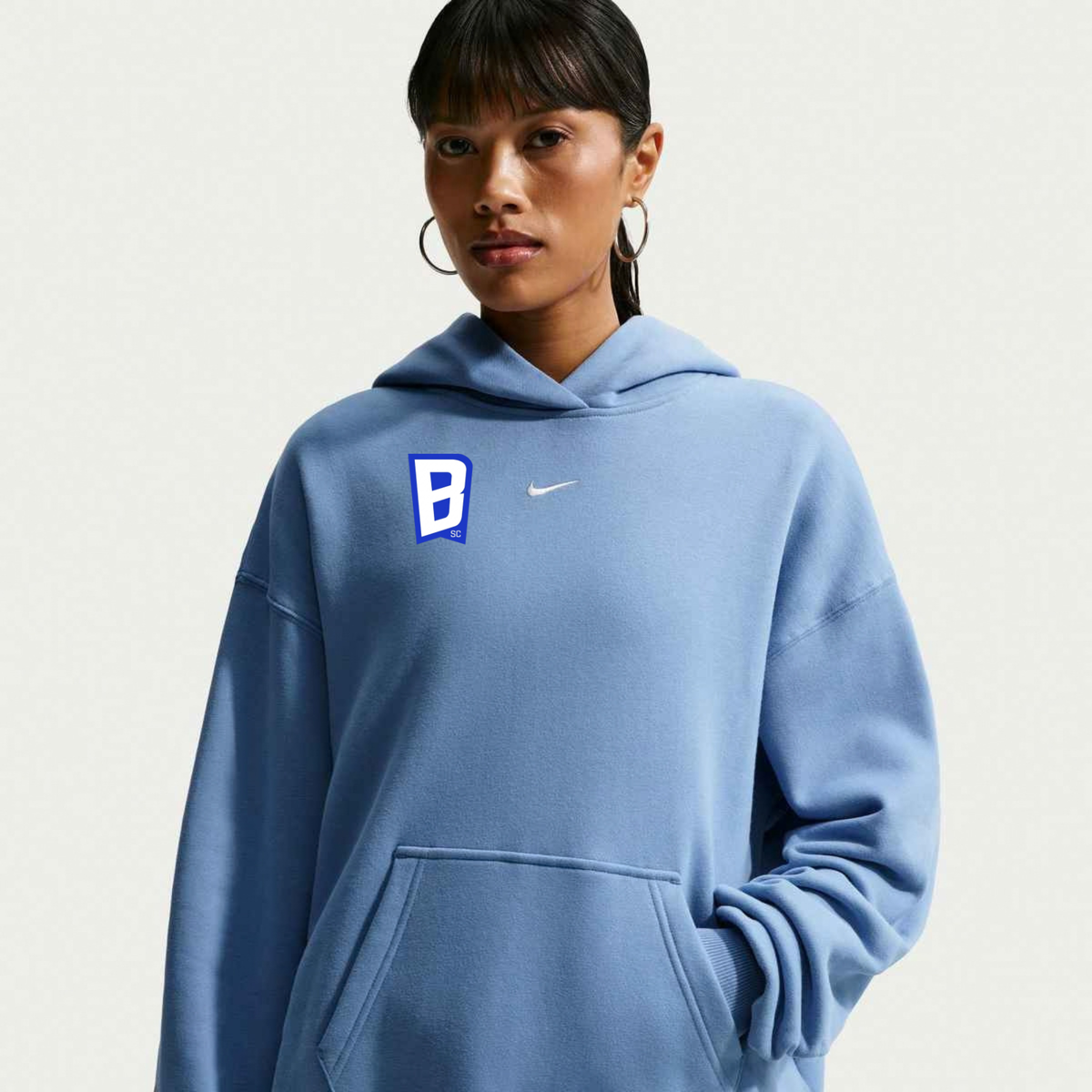 Nike SC Blues Studio Fleece Medium Weight Women's Oversized Pullover Hoodie