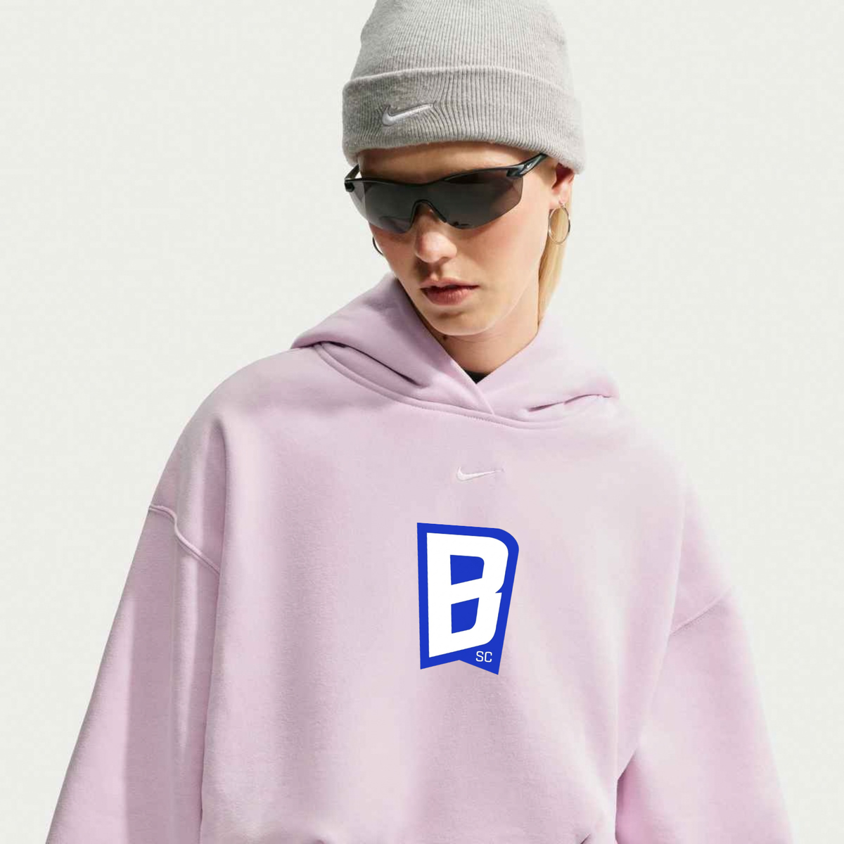Nike SC BLUES Studio Fleece Medium Weight Women's Oversized Pullover Hoodie