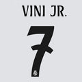 OFFICIAL VINI JR. #7 REAL MADRID HOME 2024-225 NAME SET - RM25-VINI-H-AUTHENTIC by Authentic | Available at Niky's Sports