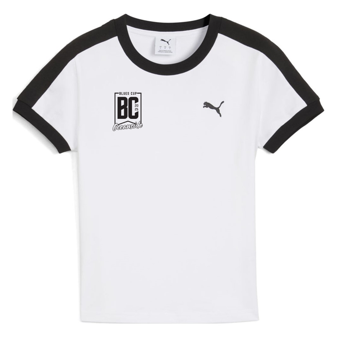PUMA SC BLUES CUP 2025 WOMEN&#39;S T7 SLIM TEE -  by Niky&#39;s Sports | Available at Niky&#39;s Sports