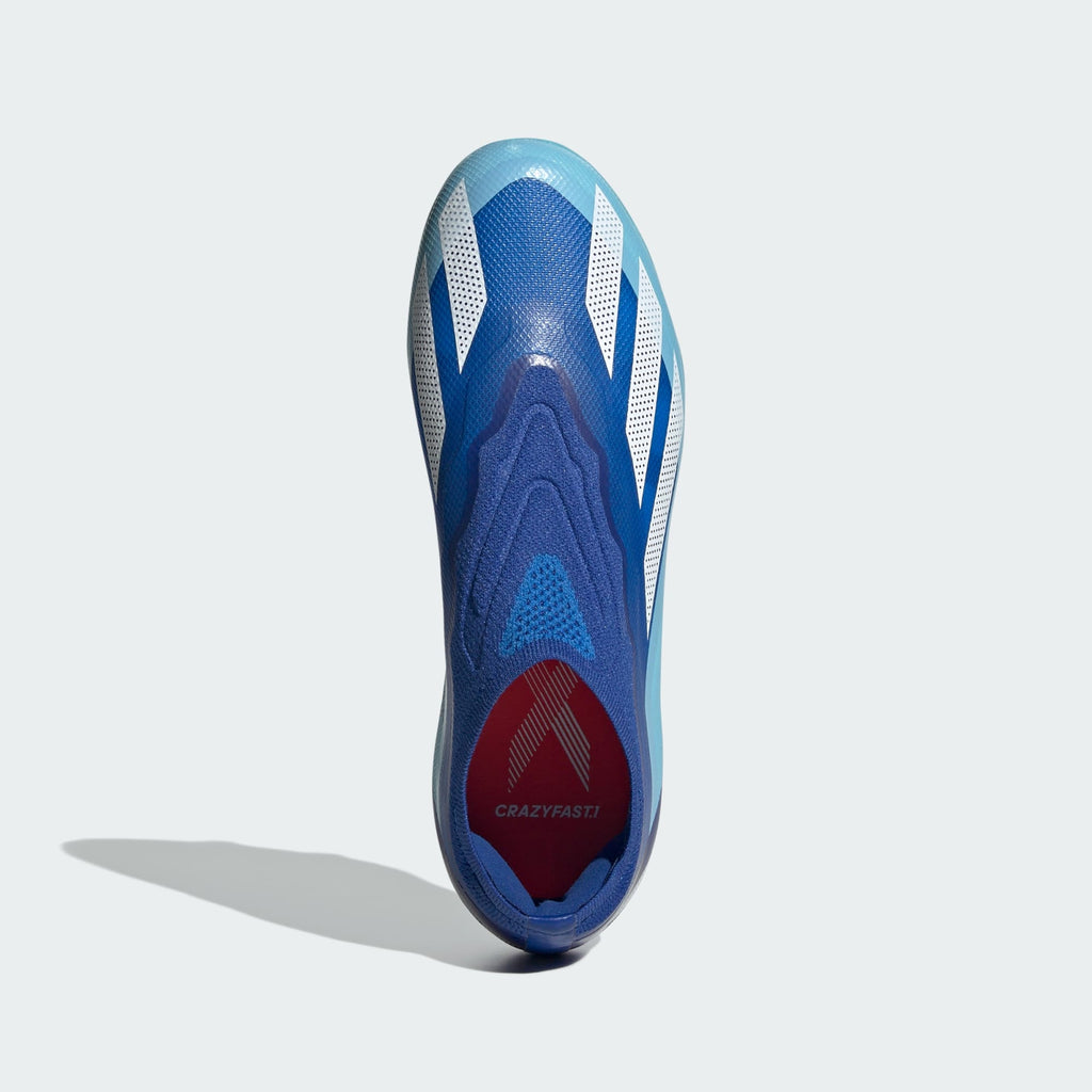 adidas X CRAZYFAST.1 LACELESS YOUTH FIRM GROUND SOCCER CLEATS