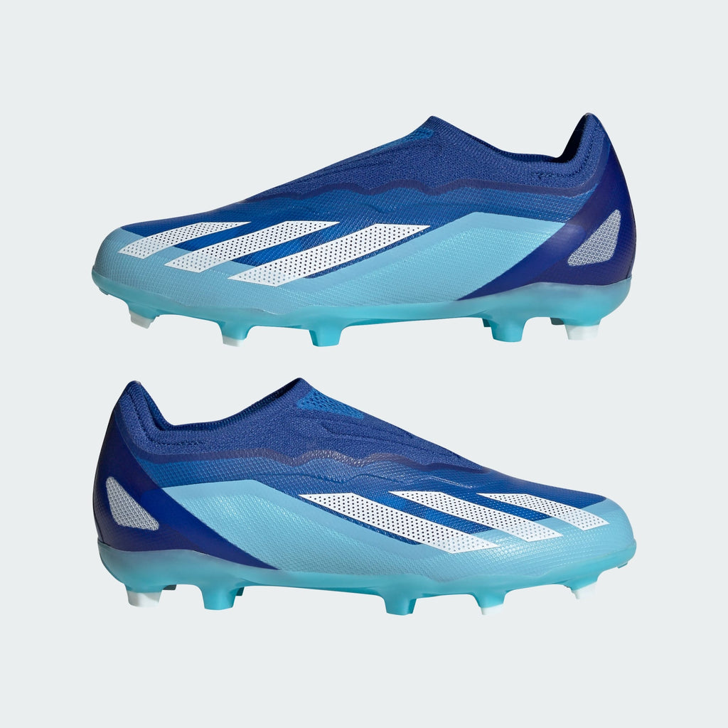 adidas X CRAZYFAST.1 LACELESS YOUTH FIRM GROUND SOCCER CLEATS