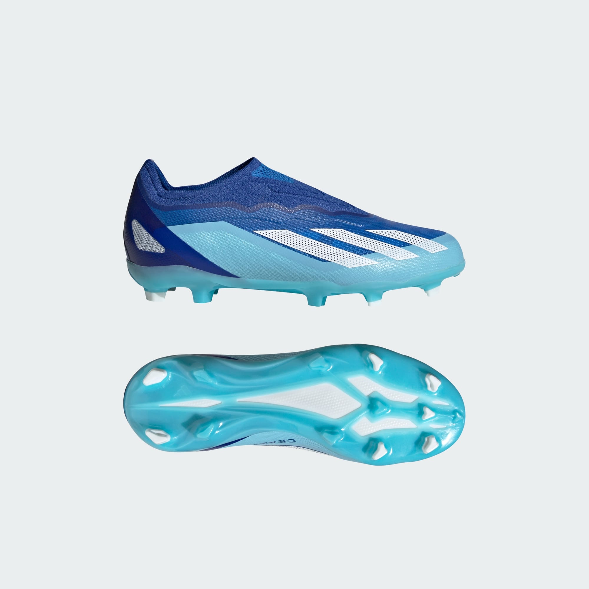 adidas X CRAZYFAST.1 LACELESS YOUTH FIRM GROUND SOCCER CLEATS