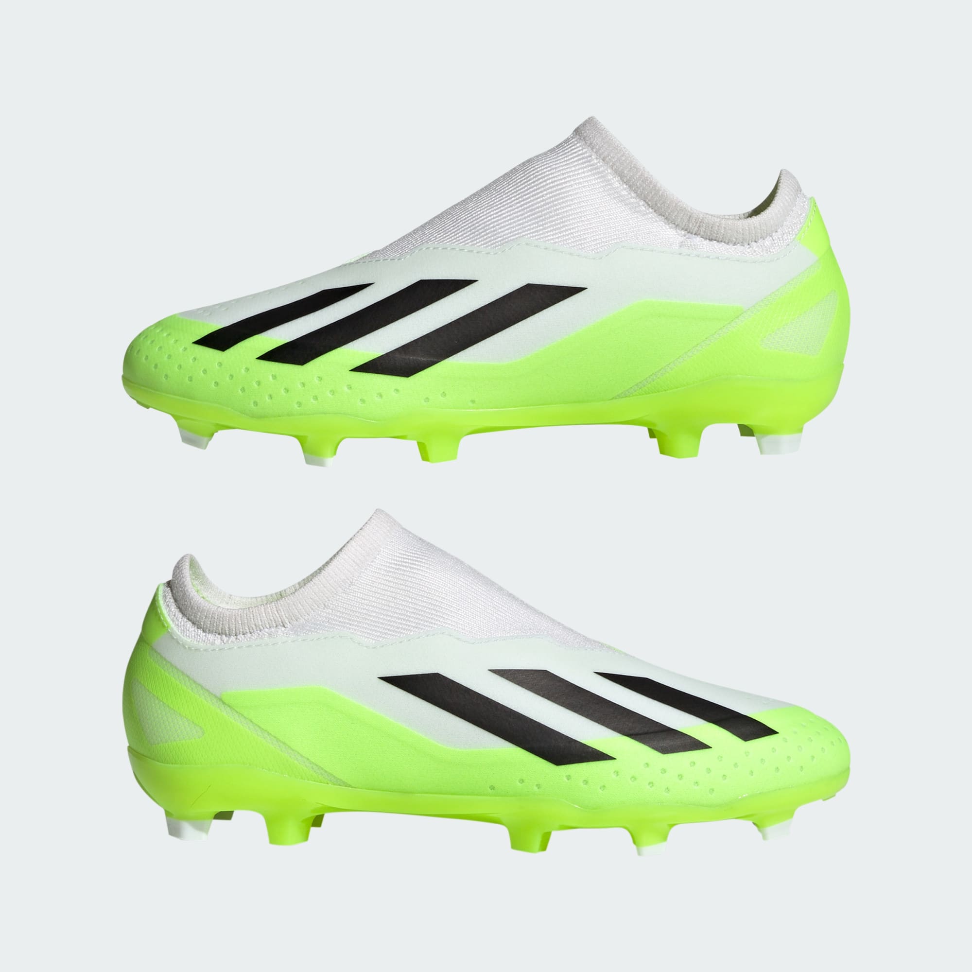 ADIDAS X CRAZYFAST.3 YOUTH LACELESS FIRM GROUND SOCCER CLEATS - ID9357-ADIDAS by adidas | Available at Niky's Sports