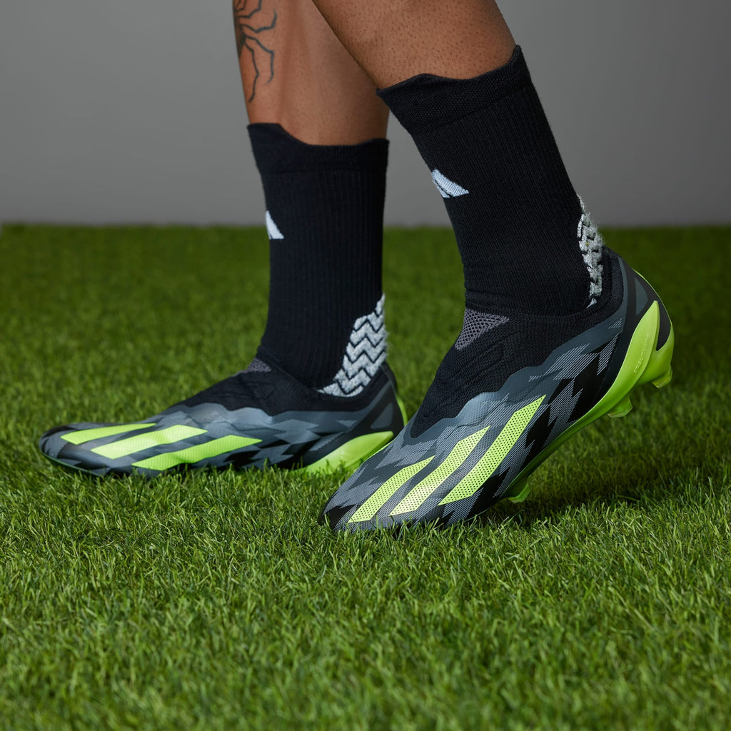 adidas X CRAZYFAST INJECTION.1 LACELESS FIRM GROUND SOCCER CLEATS - IG0765-ADIDAS by adidas | Available at Niky's Sports