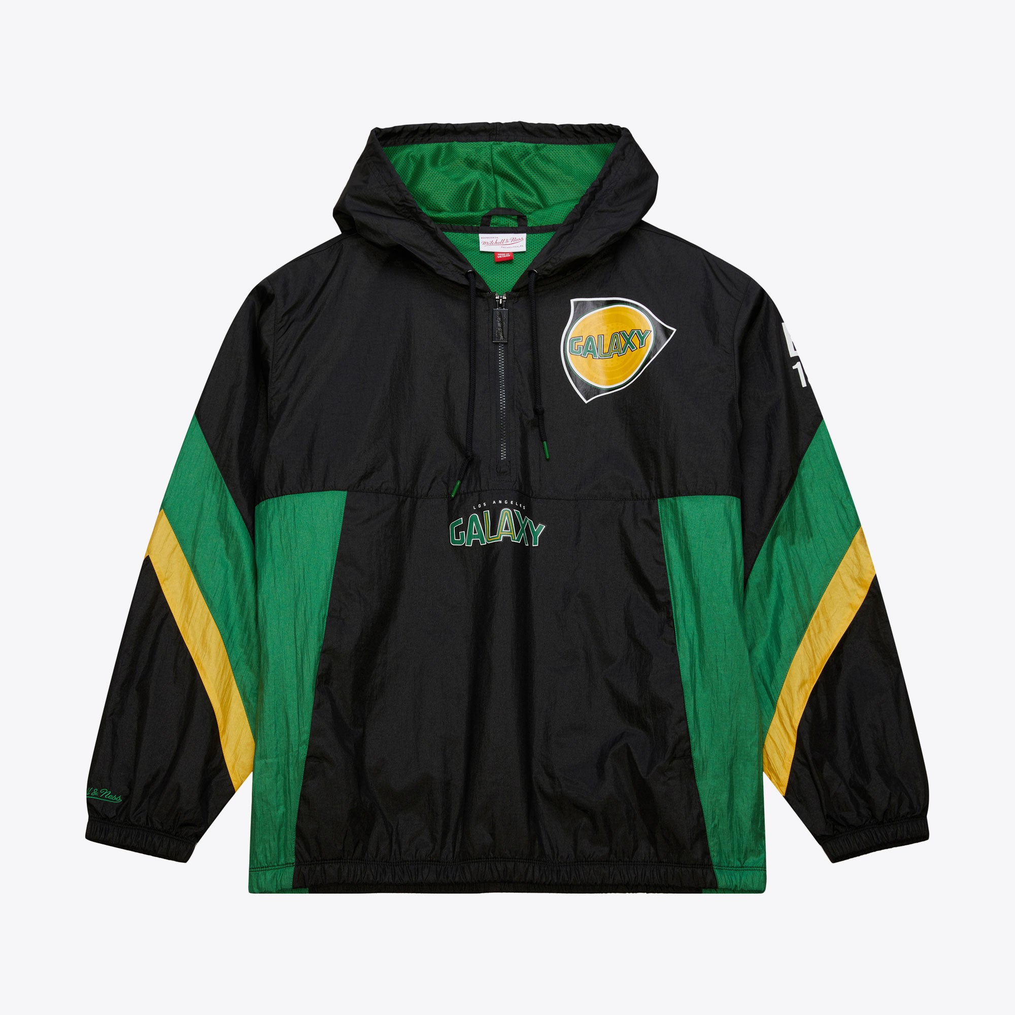 Mitchell and Ness LA Galaxy Anorak - ZF9266-LAGBLCK-MITCHELL & NESS by Mitchell & Ness | Available at Niky's Sports