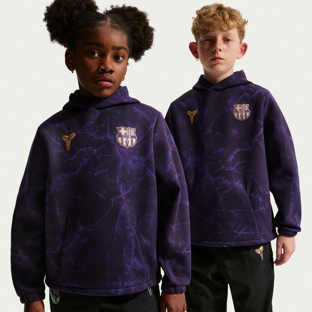 NIKE FC Barcelona Away Big Kids' Kobe Soccer Pullover Hoodie