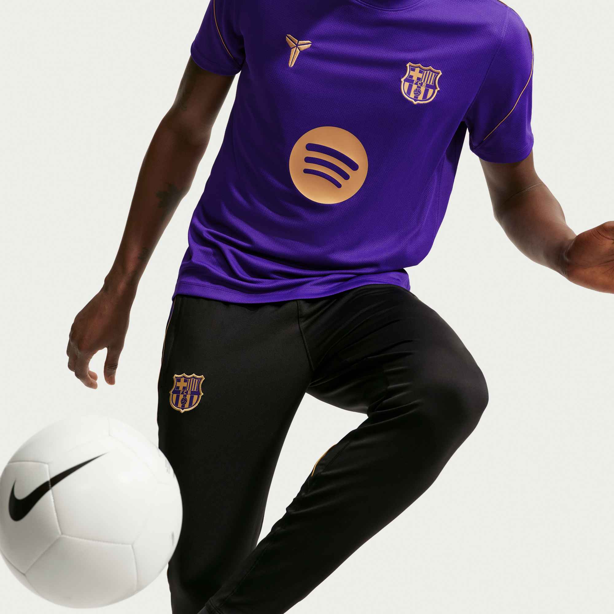 Nike FC Barcelona Strike Away Men's Kobe Dri-FIT Soccer Short-Sleeve Top