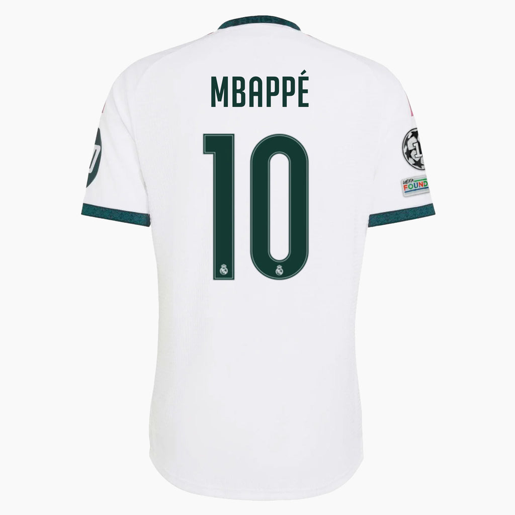 adidas Real Madrid Men's Authentic Home Jersey UCL Mbappe #10