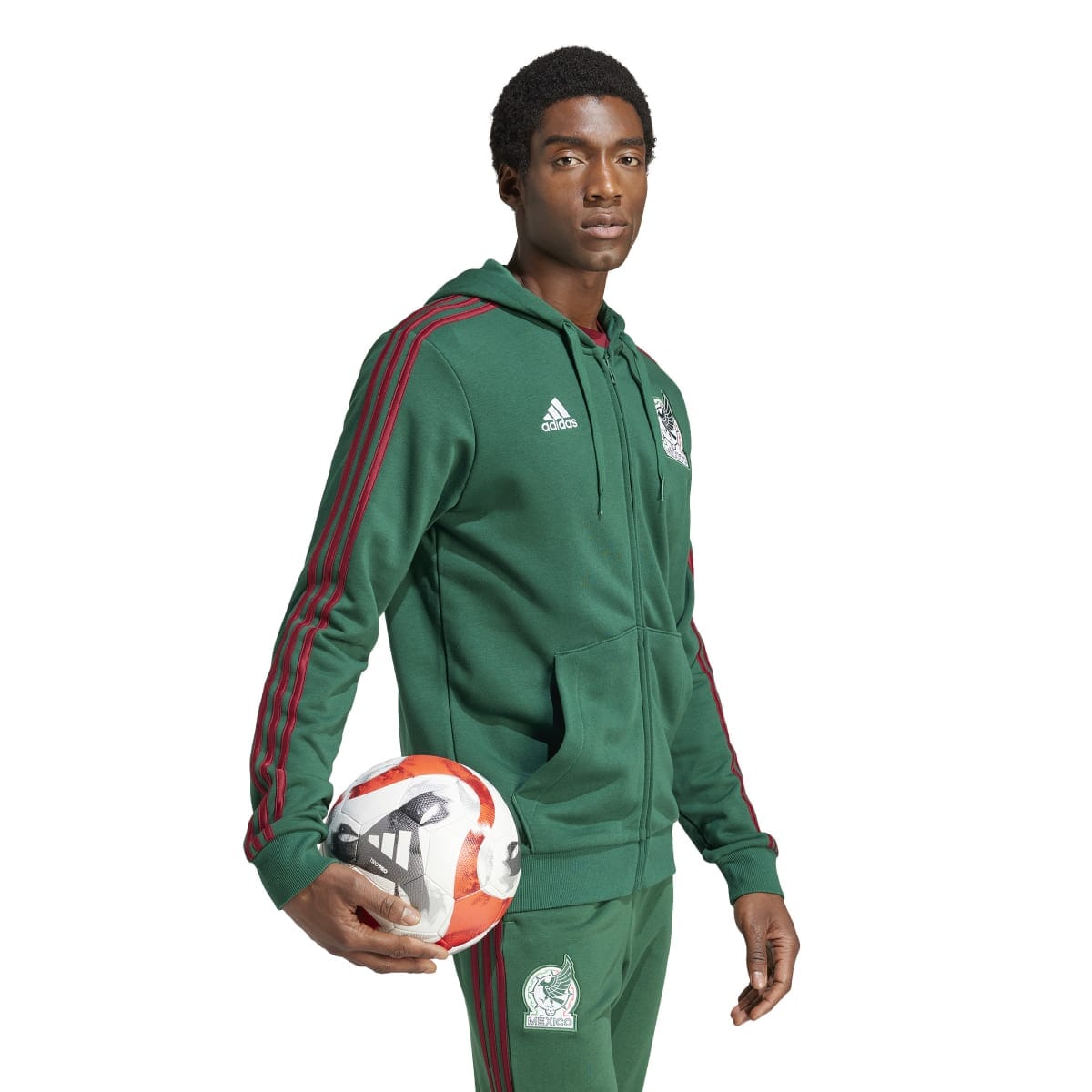 adidas Mexico DNA Men's Full-Zip Hoodie - IU2160-ADIDAS by adidas | Available at Niky's Sports