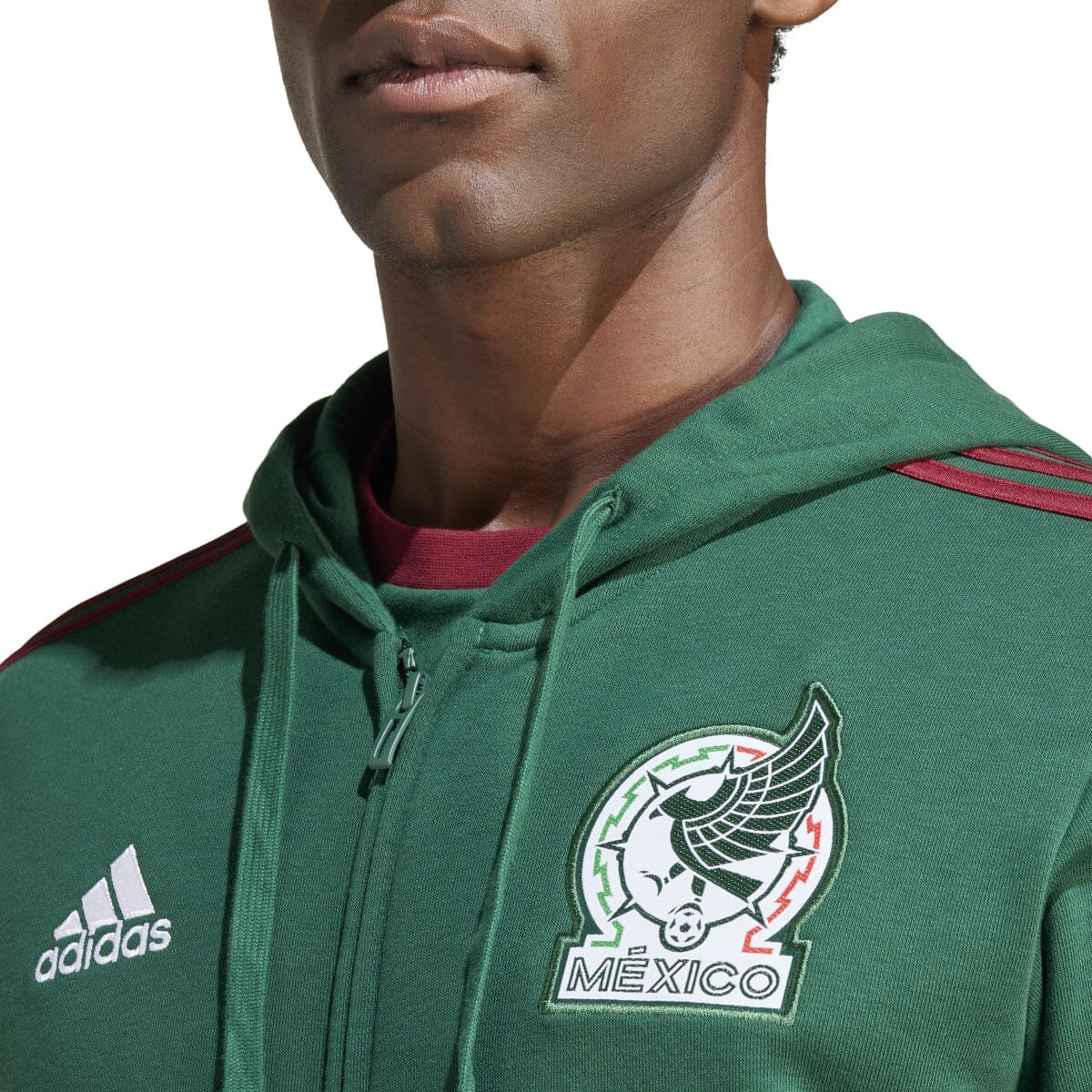 adidas Mexico DNA Men's Full-Zip Hoodie - IU2160-ADIDAS by adidas | Available at Niky's Sports