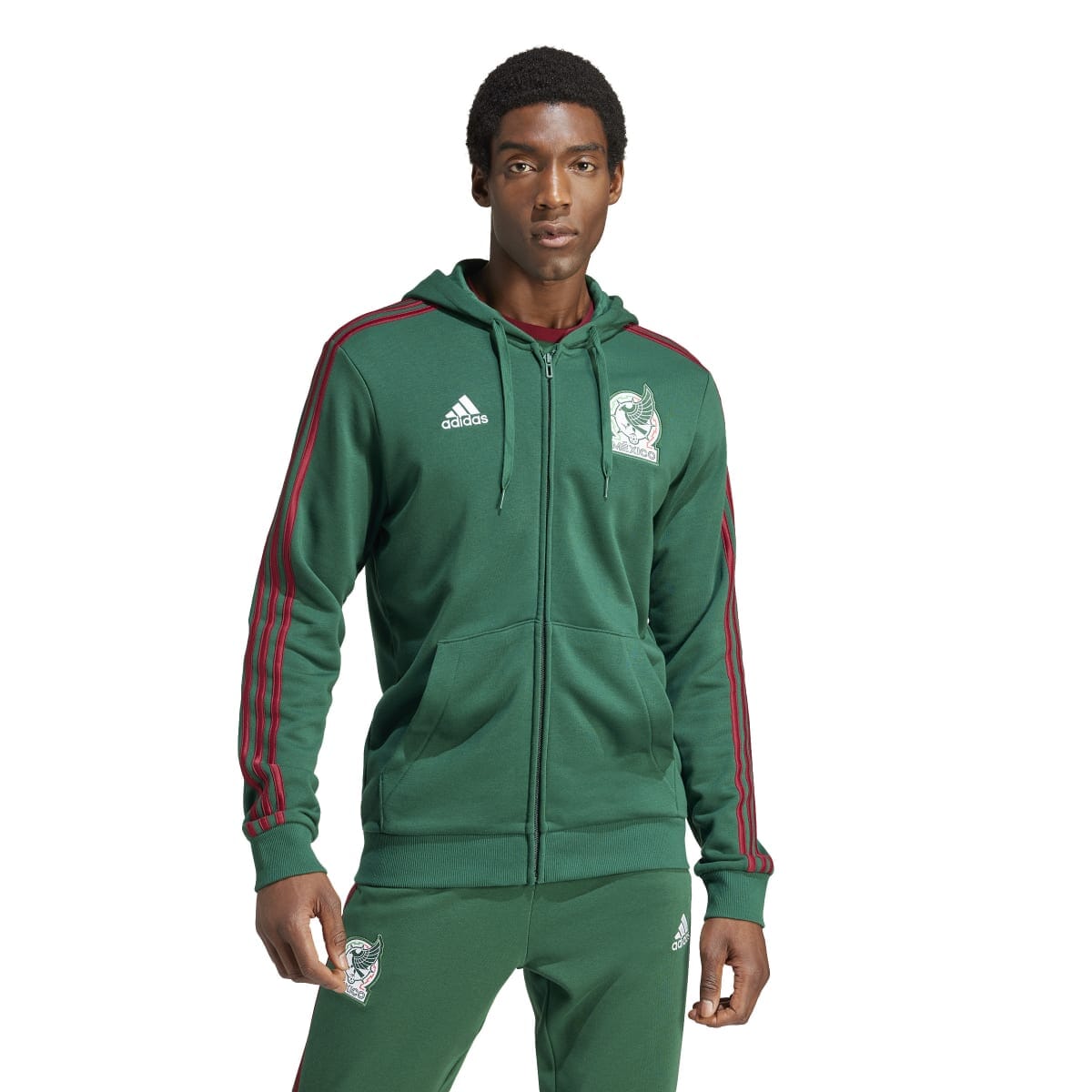 adidas Mexico DNA Men&#39;s Full-Zip Hoodie - IU2160-ADIDAS by adidas | Available at Niky&#39;s Sports