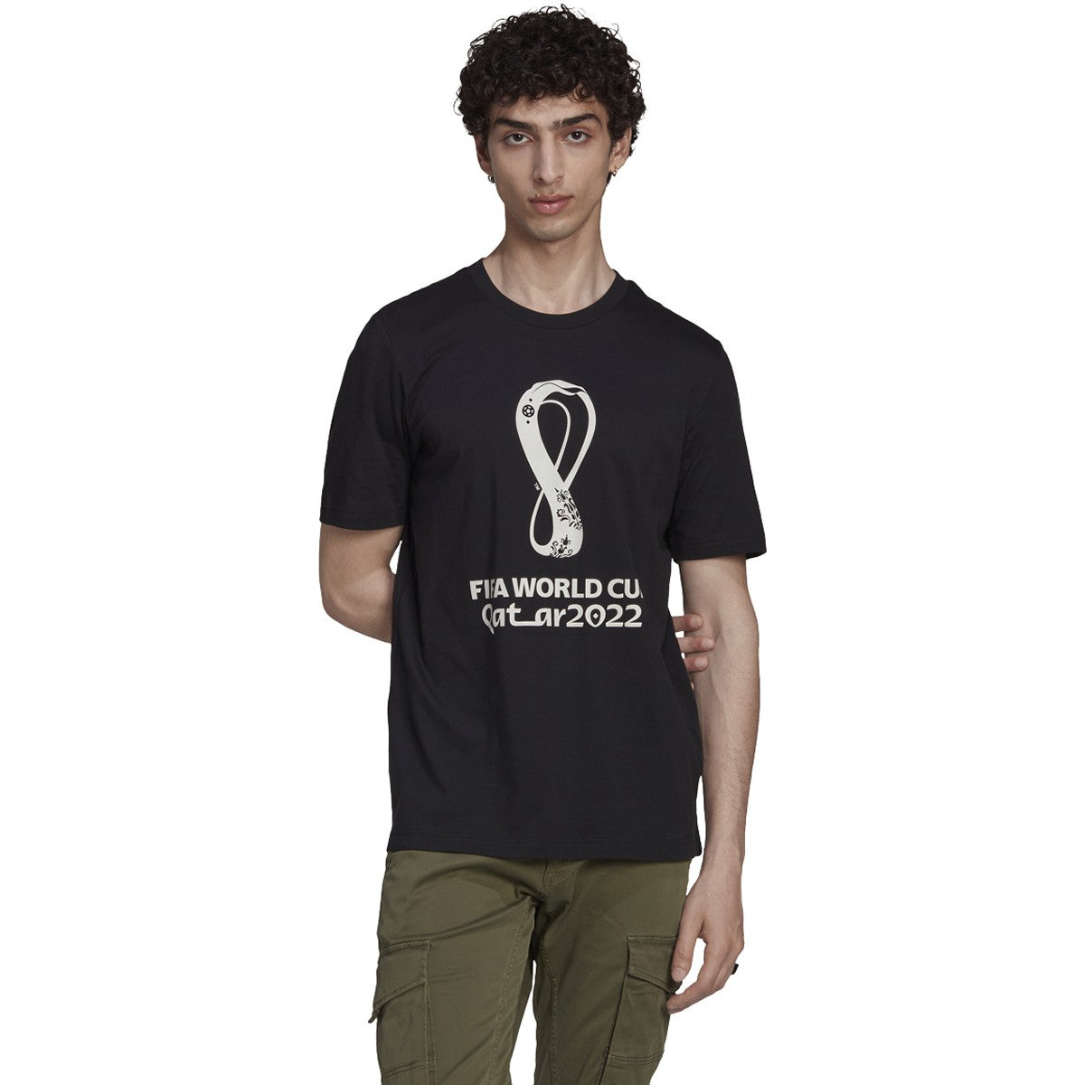 ADIDAS MEN'S WORLD CUP 2022 OFFICIAL EMBLEM TEE - HD6367-ADIDAS by adidas | Available at Niky's Sports