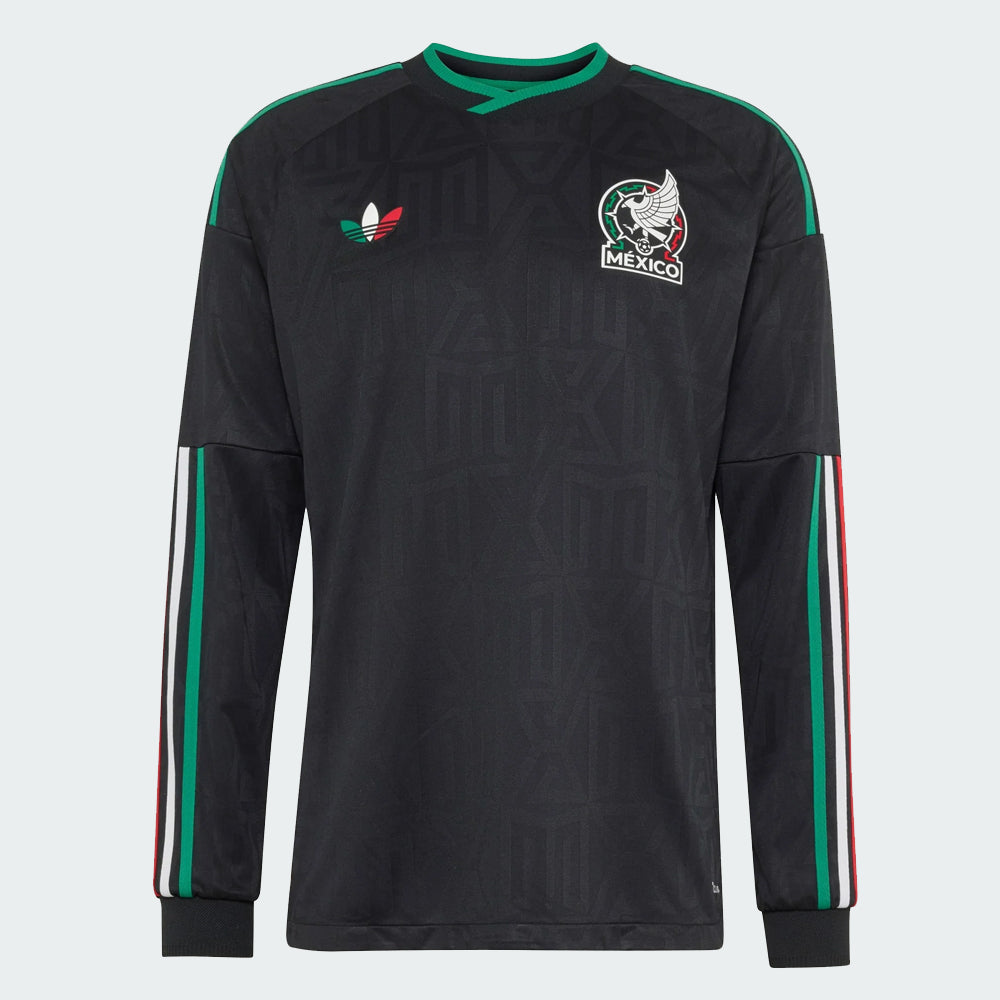 adidas Mexico 26 3rd Men's Long Sleeve Authentic Jersey Ritmo Celestial