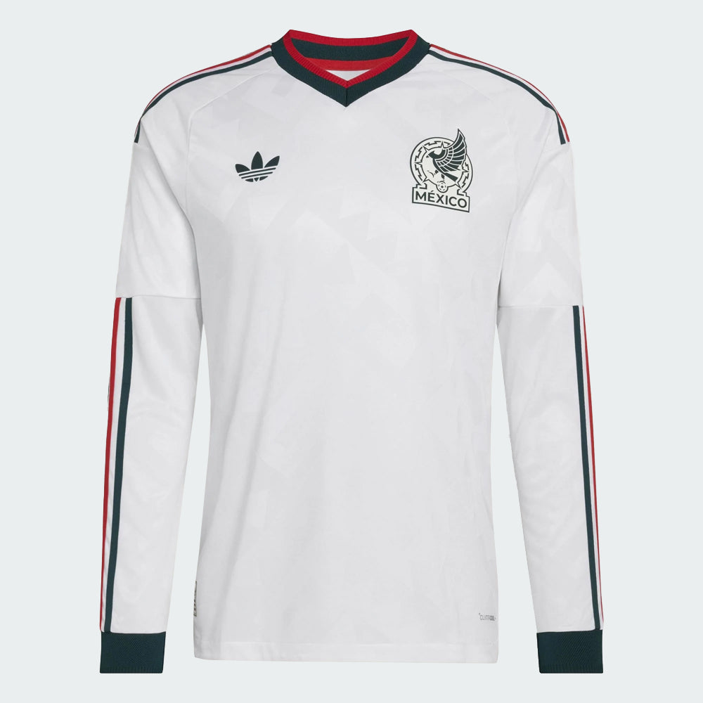 adidas Mexico 26 Away Men's Long Sleeve Authentic Jersey Ritmo Celestial