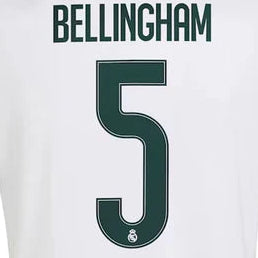 Bellingham #5 Real Madrid Home UCL Name Set 2026