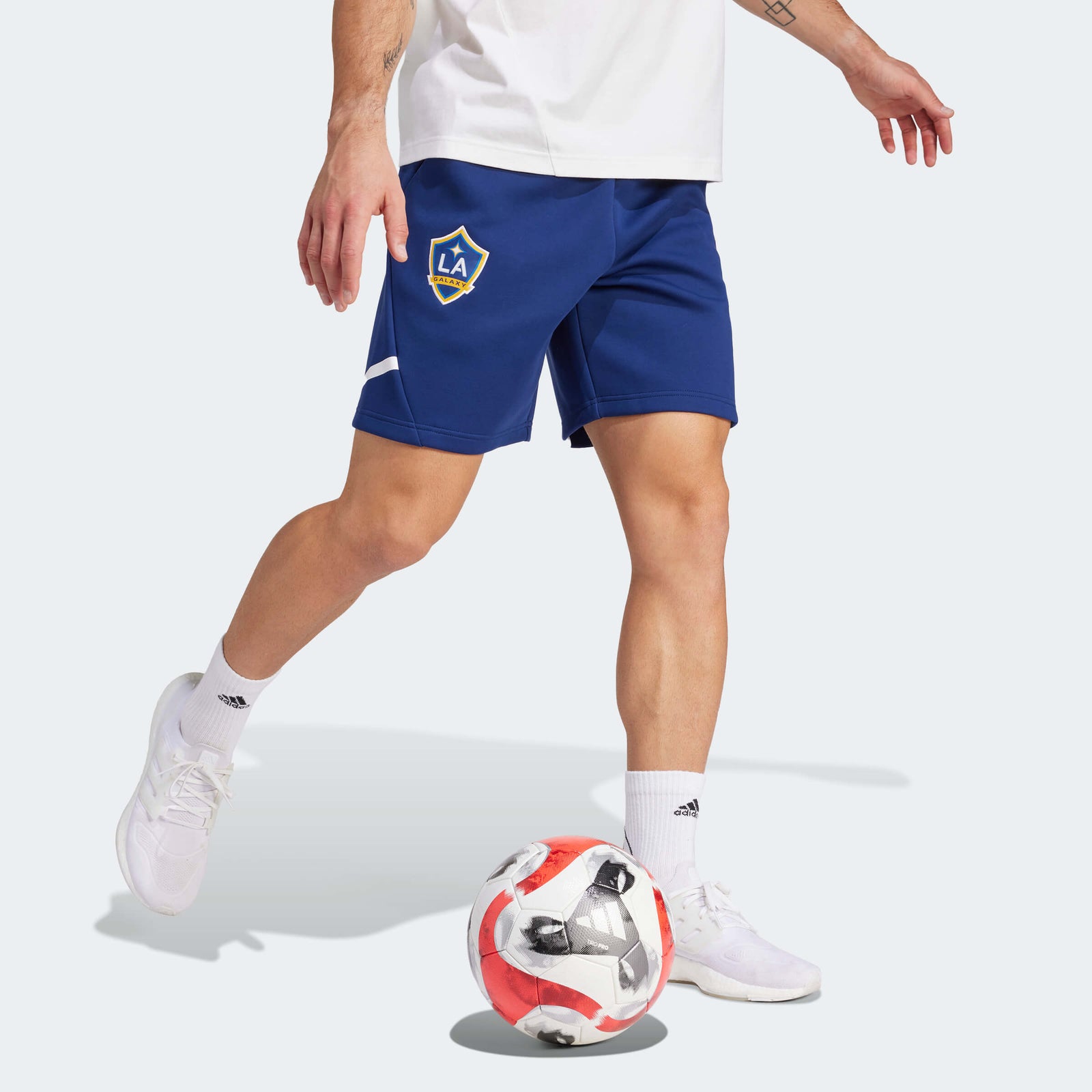 adidas LA Galaxy Men's Designed For Game Day Shorts - IQ0715-ADIDAS by adidas | Available at Niky's Sports