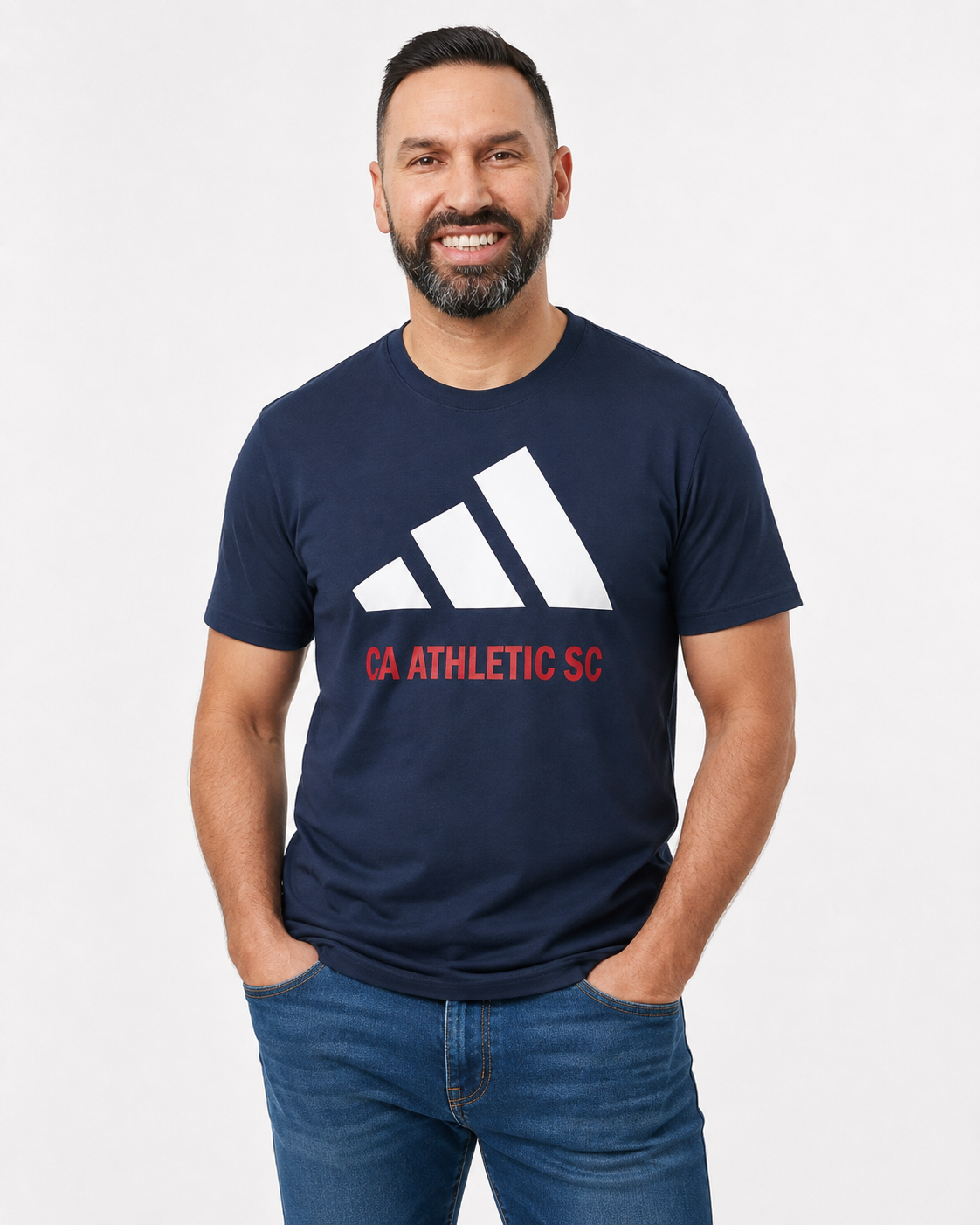 adidas CASC Adult Unisex Cotton Tee Navy