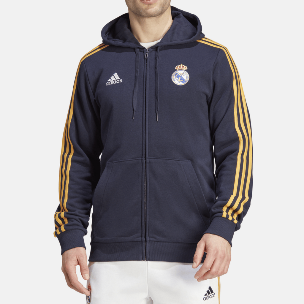 adidas Real Madrid Men's DNA Full-Zip Hoodie - HY0619-ADIDAS by adidas | Available at Niky's Sports