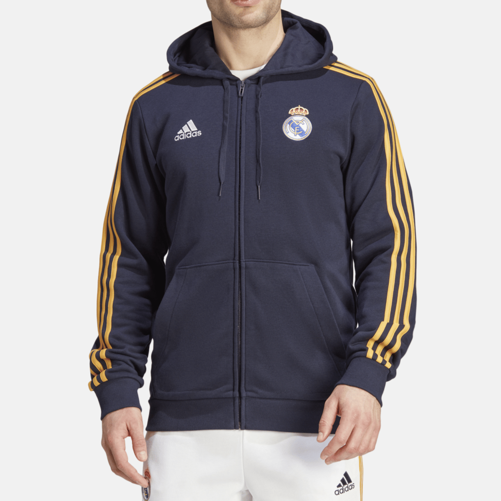 adidas Real Madrid Men's DNA Full-Zip Hoodie