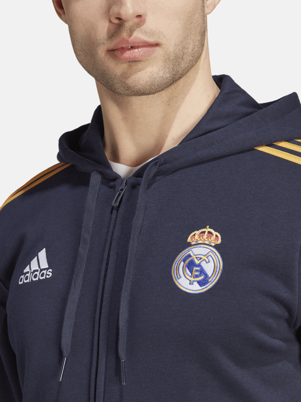 adidas Real Madrid Men's DNA Full-Zip Hoodie - HY0619-ADIDAS by adidas | Available at Niky's Sports
