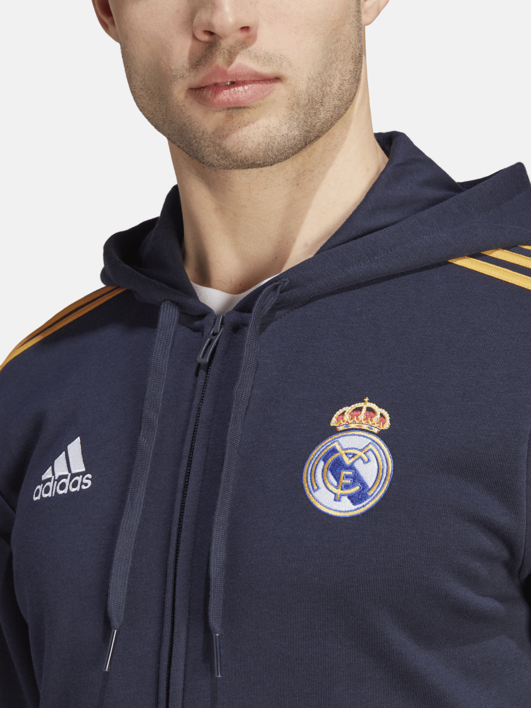 adidas Real Madrid Men's DNA Full-Zip Hoodie - HY0619-ADIDAS by adidas | Available at Niky's Sports