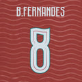 Bruno Fernandes #8 Portugal Home Name Set 2026