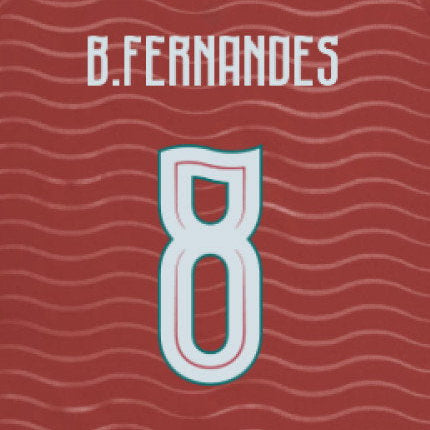 Bruno Fernandes #8 Portugal Home Name Set 2026