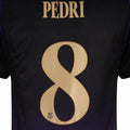 Pedri #8 Barcelona Away UCL Name Set 2026
