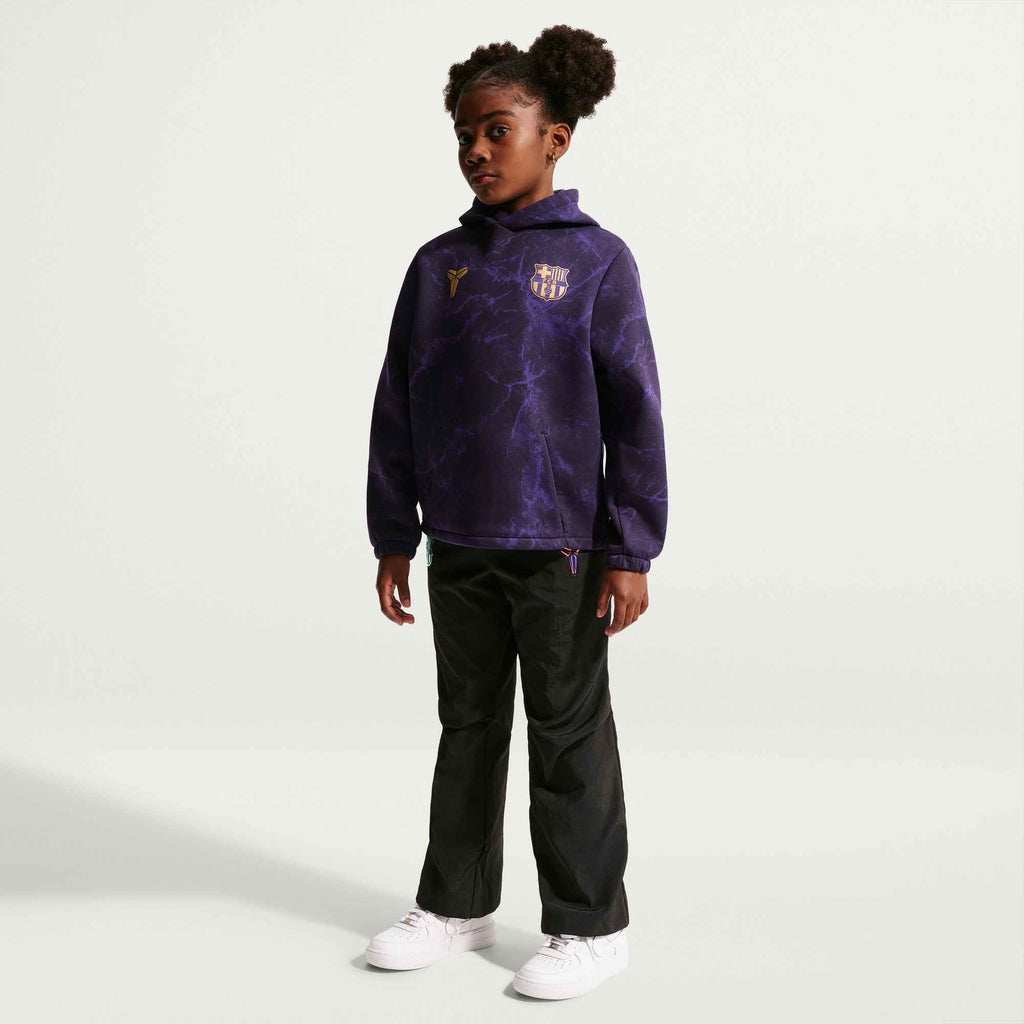 NIKE FC Barcelona Away Big Kids' Kobe Soccer Pullover Hoodie