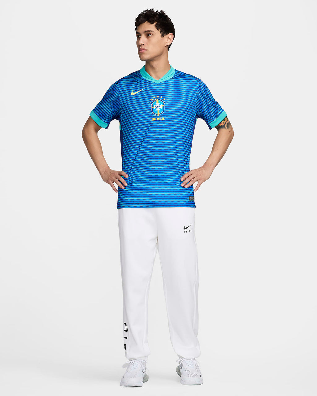Nike Brazil 2024 Stadium Away Men's Dri-FIT Soccer Replica Jersey - FJ4283-458-NIKE by Nike | Available at Niky's Sports