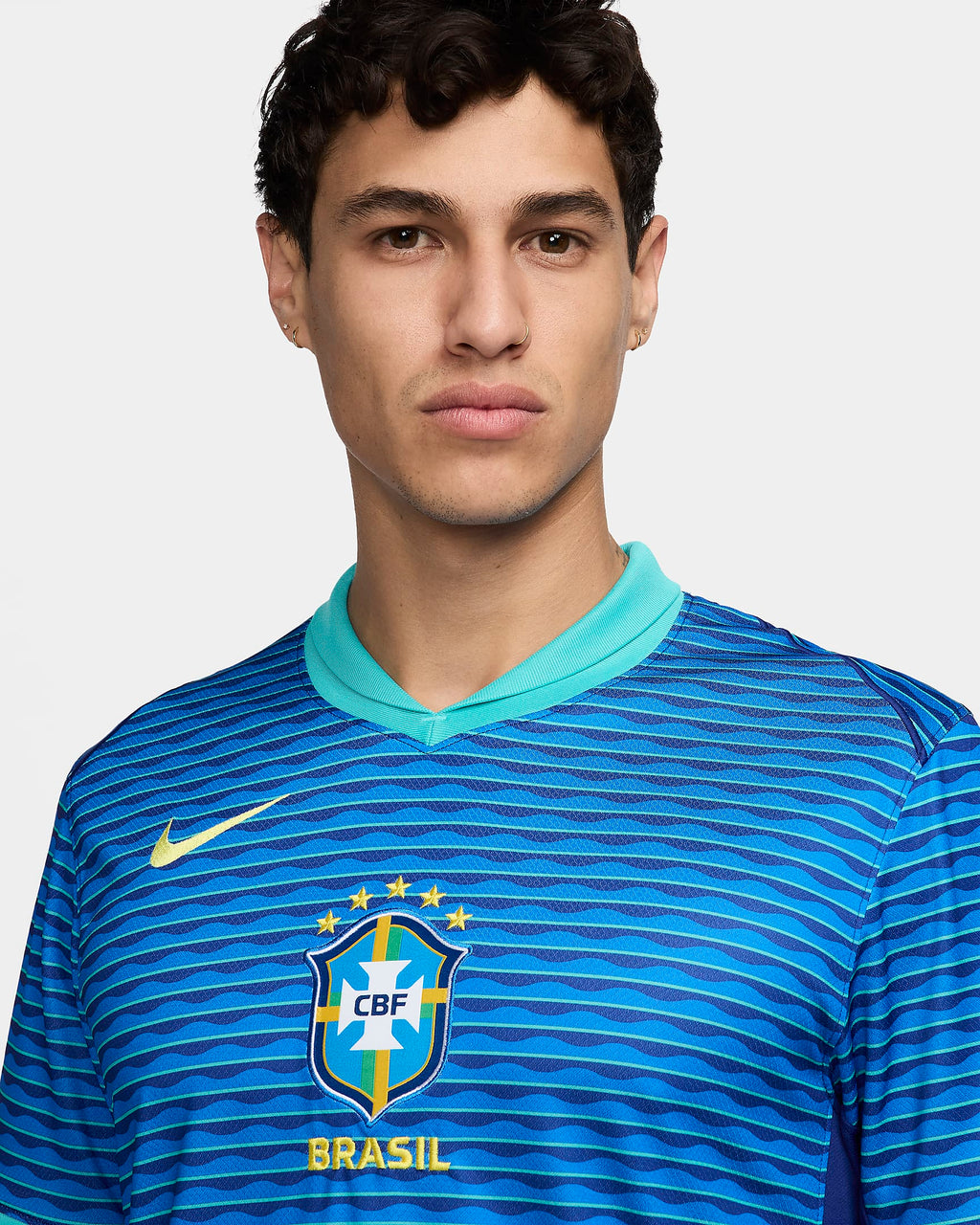 Nike Brazil 2024 Stadium Away Men's Dri-FIT Soccer Replica Jersey - FJ4283-458-NIKE by Nike | Available at Niky's Sports