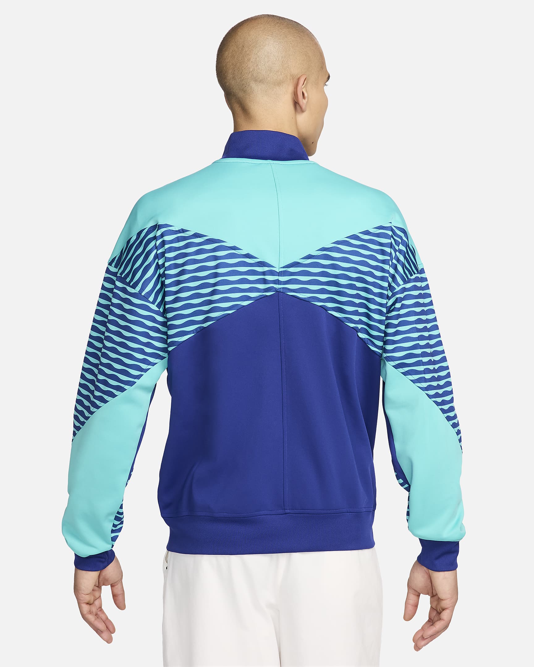 Nike Brazil Strike Men's Dri-FIT Soccer Jacket - FJ2657-455-NIKE by Nike | Available at Niky's Sports