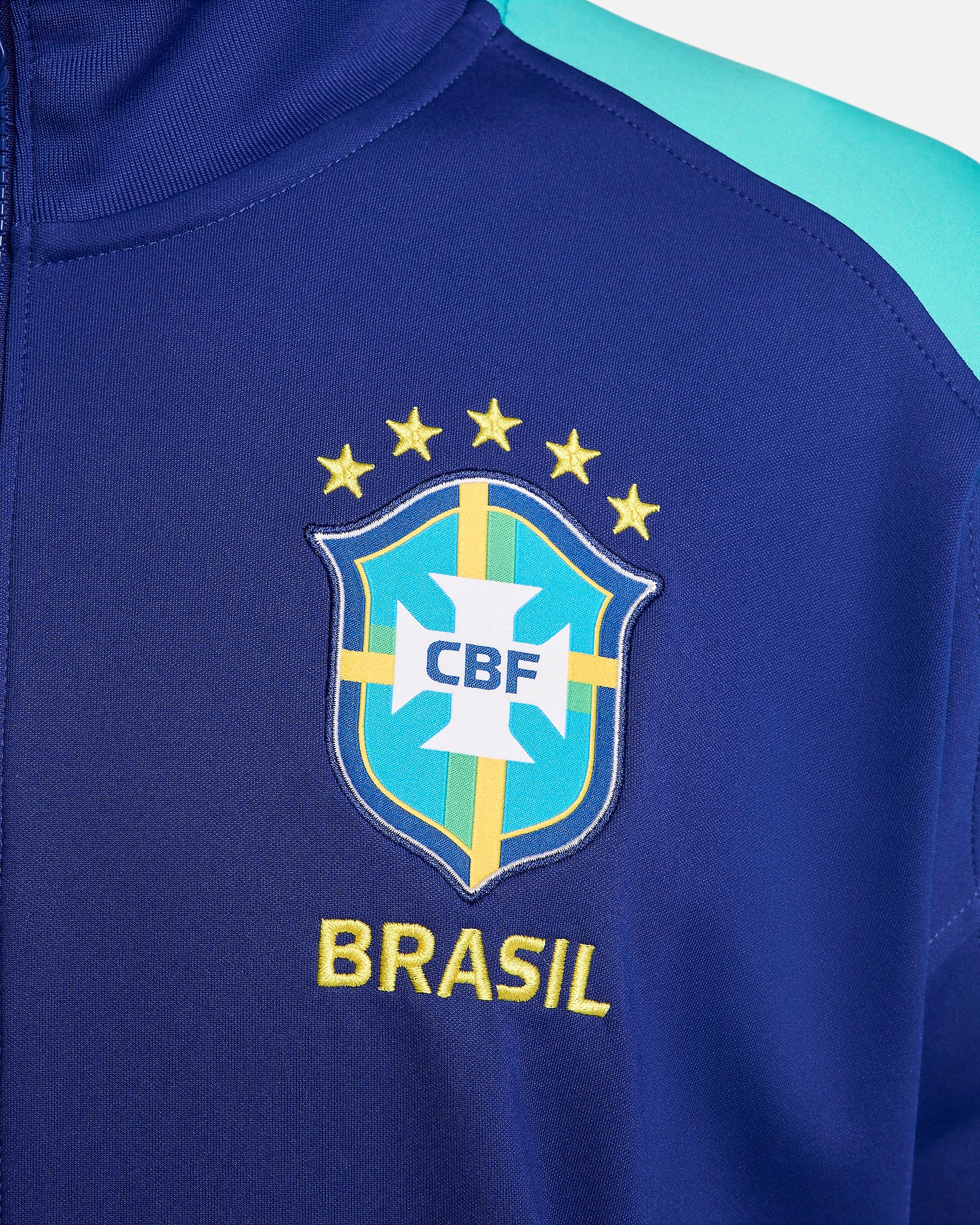 Nike Brazil Strike Men's Dri-FIT Soccer Jacket - FJ2657-455-NIKE by Nike | Available at Niky's Sports