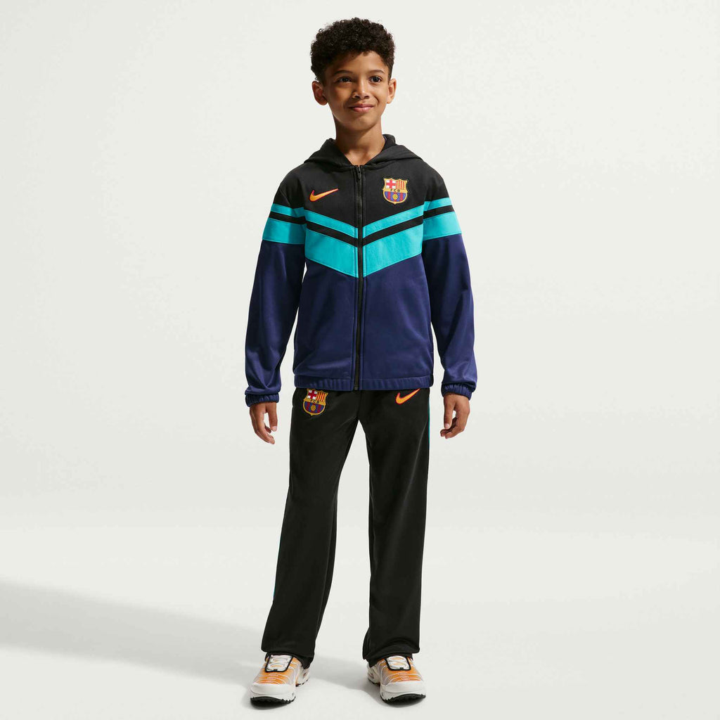 NIKE FC Barcelona Third Big Kids' Nike Dri-FIT Soccer Hooded Tracksuit