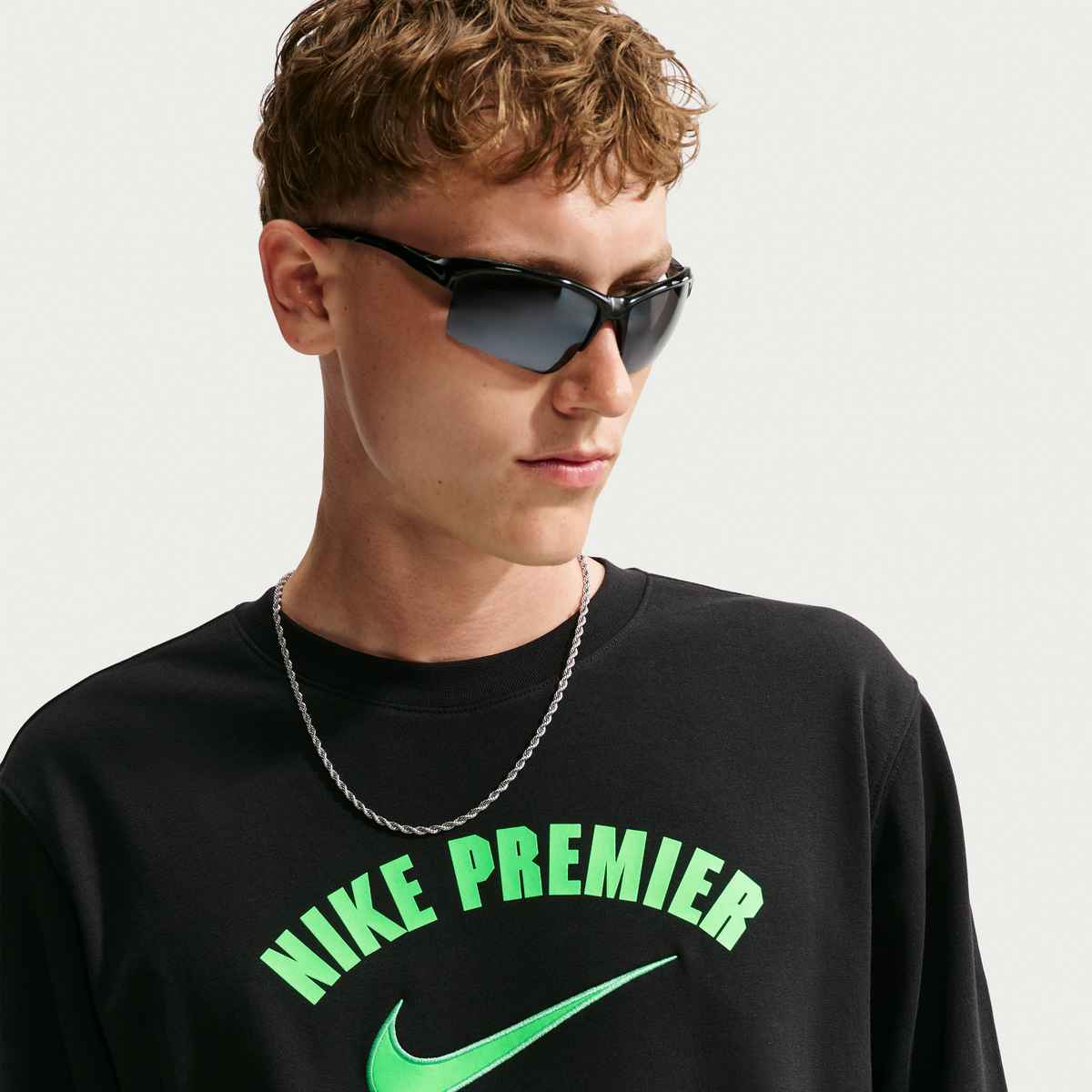 Nike Premier Men's Dri-FIT Soccer Fleece Crew - IR0600-010 by NIKE | Available at Niky's Sports