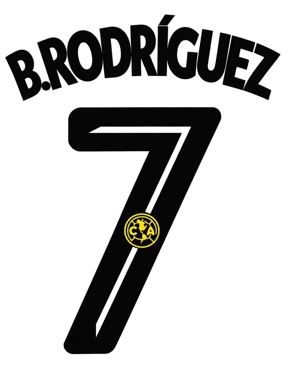 Rodriguez #7 Club America Home Name Set 2026