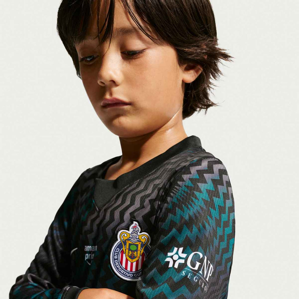 NIKE C.D. Guadalajara 26/27 Stadium Goalkeeper Big Kids' Nike Dri-FIT Soccer Replica Jersey