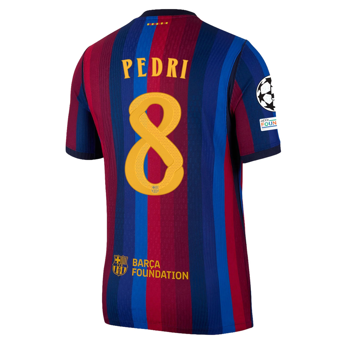 Pedri #8 Barcelona Home UCL Name Set 2026