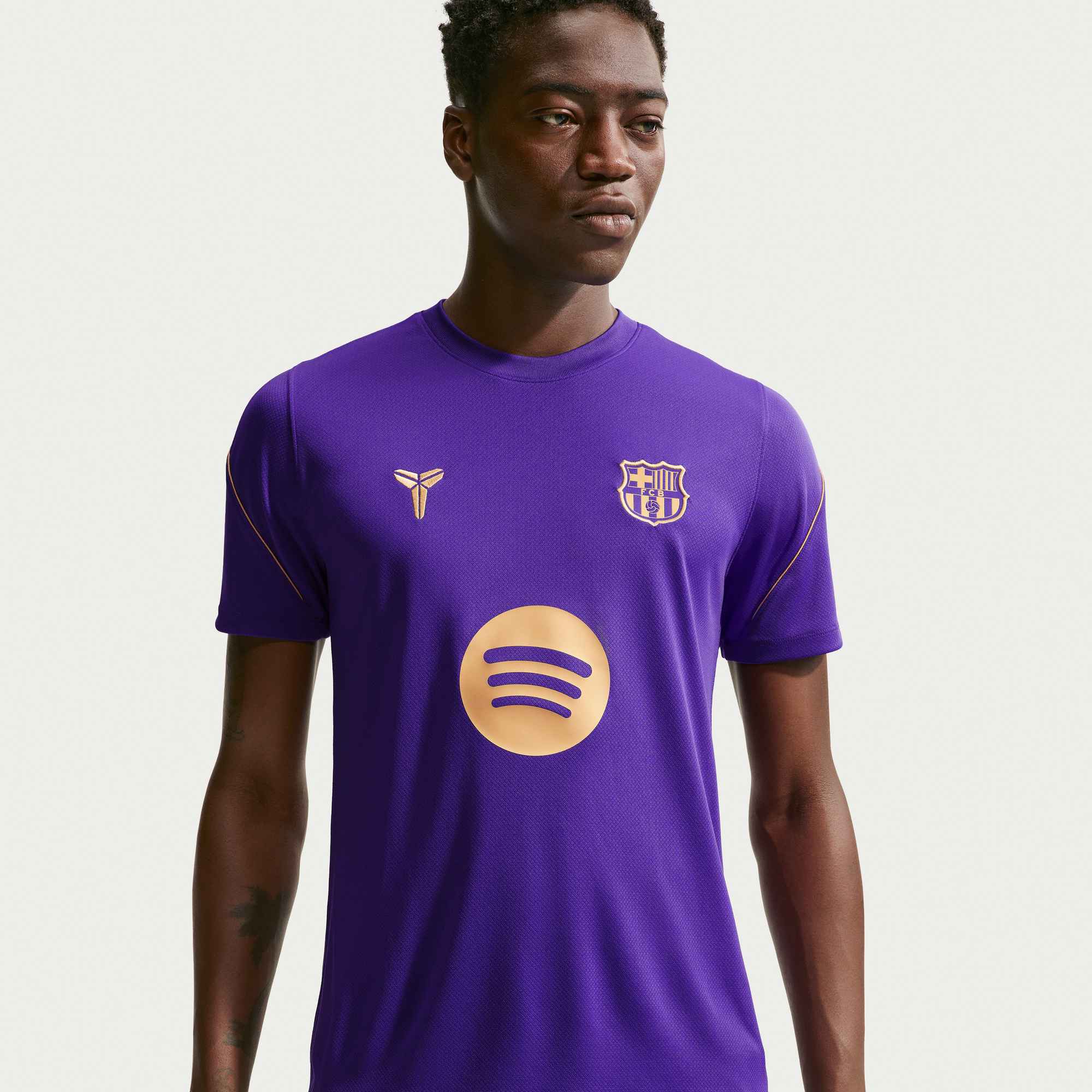 Nike FC Barcelona Strike Away Men's Kobe Dri-FIT Soccer Short-Sleeve Top